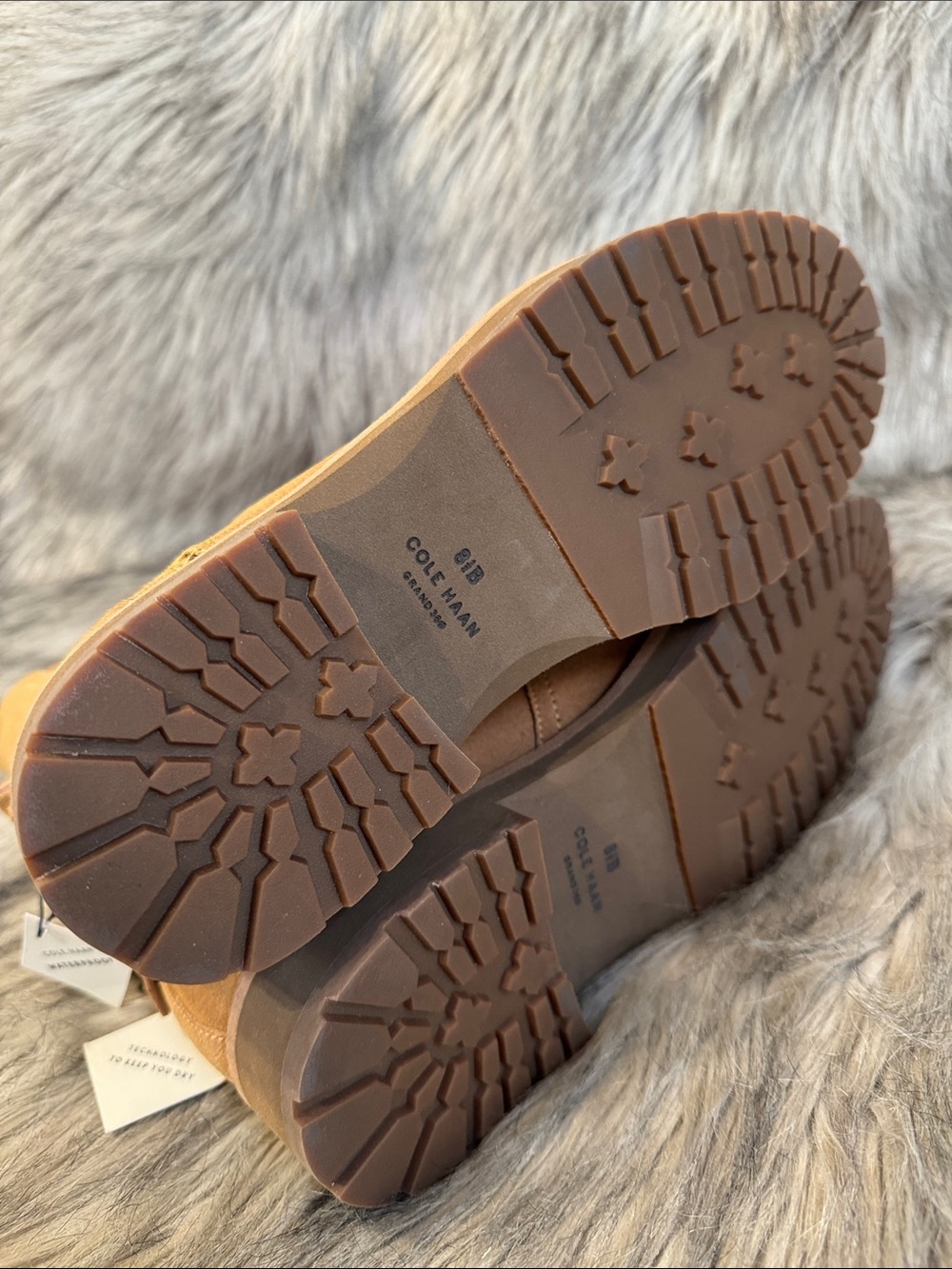 Cole Haan Chestnut Suede Chelsea Booties Size 8.5B - Picture 10 of 11